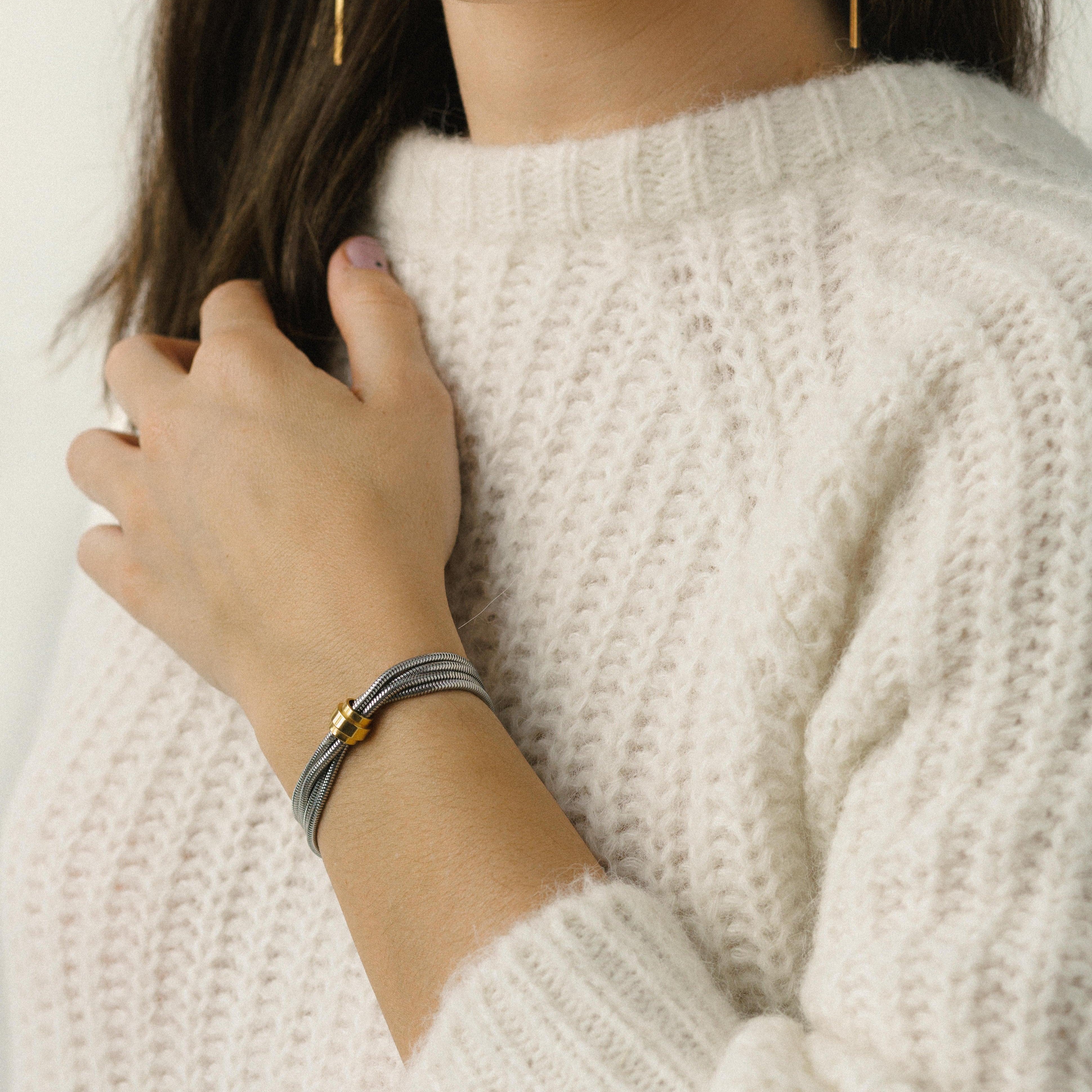 Pulsera cordón acero inoxidable INGRID - KIREI