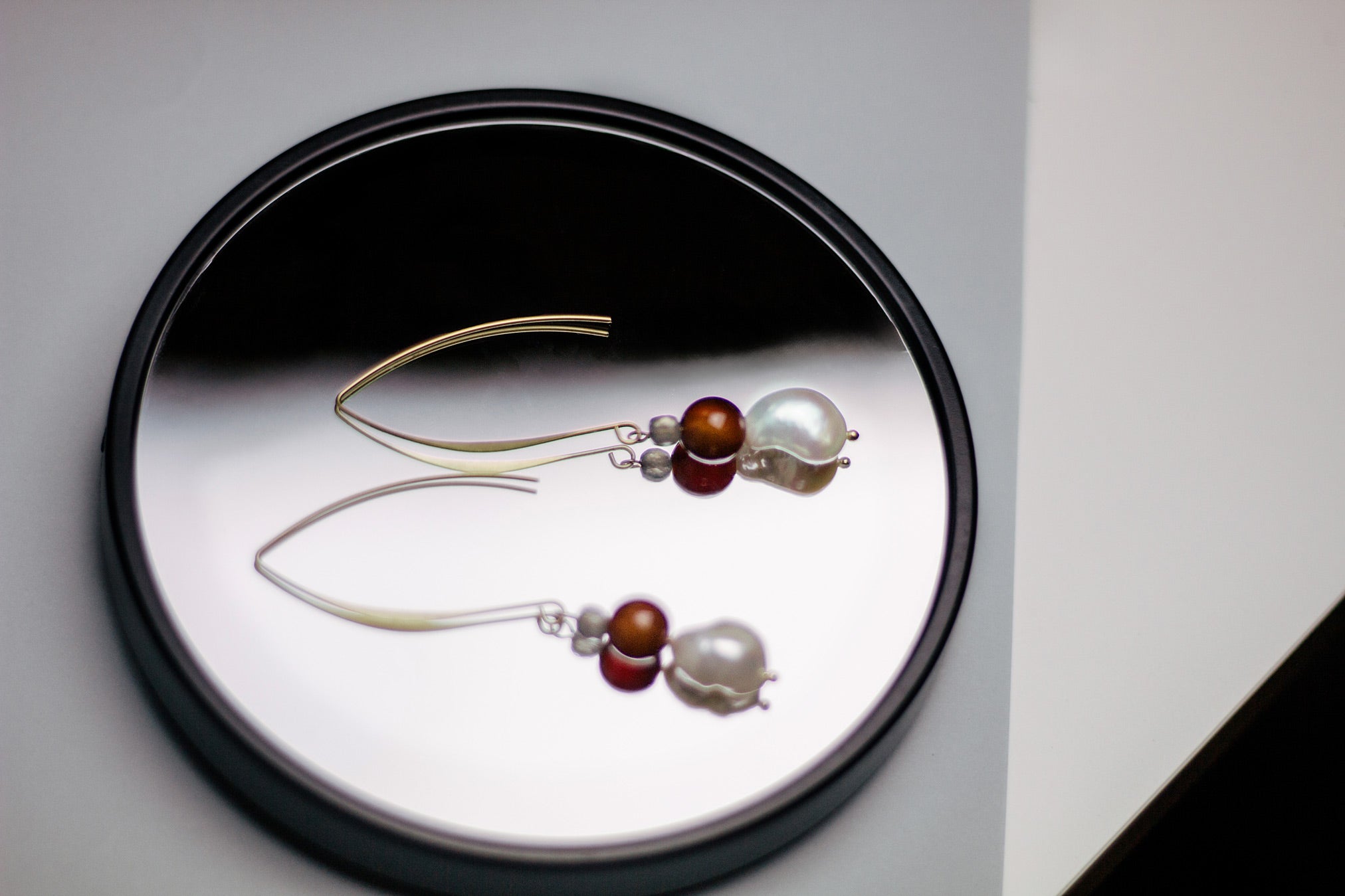 LABRADORITA EARRINGS - KIREI