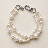 CLUSTER NECKLACE · Gargantilla contemporánea doble de perlas statement