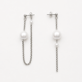 LOOP EARRINGS – Pendientes Asimétricos de Perlas