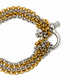 LIEN | Bracelet à maillons avec fermoir frontal en acier