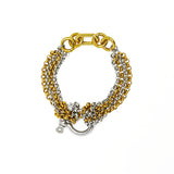 LINK | Pulsera de eslabones con cierre frontal en acero