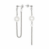 LOOP EARRINGS – Pendientes Asimétricos de Perlas