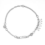 PURITY | Collar de cadena con perlas y detalle piercing