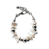 REVERB | Pulsera de acero y perlas