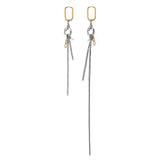 RELEASE | Pendientes de aro con cadenas largas y perlas