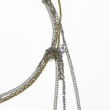 TANGLE | Collar de cadenas entrelazadas con caída