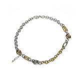 URBAN | Collar bicolor de cadenas con colgante estructural