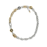 URBAN | Collar bicolor de cadenas con colgante estructural