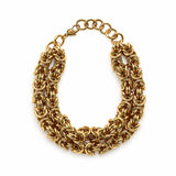 TORQUE Or | Bracelet à chaînes en acier inoxydable plaqué or 18 carats