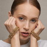 TORQUE Or | Bracelet à chaînes en acier inoxydable plaqué or 18 carats