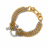 LIEN | Bracelet à maillons avec fermoir frontal en acier