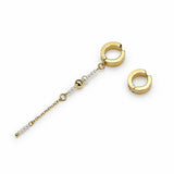 LIEN | Boucle d'oreille manchette avec chaîne et perles