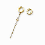 LIEN | Boucle d'oreille manchette avec chaîne et perles