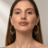 GRAVITY · Aros XL bicolor con anillas – Kirei Jewellery