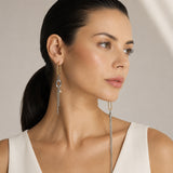 NOUVEAUTÉ | Boucles d'oreilles créoles avec chaînes longues et perles