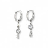 KEYCODE | Aros plateados con charms y circonitas
