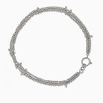 Collar RIPPLE multicadena de acero con piercings – Kirei Jewellery