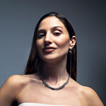 Collar RIPPLE de acero inoxidable en modelo – Kirei Jewellery
